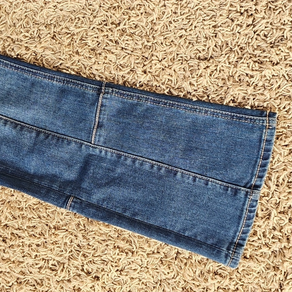 Anthropologie Pilcro Letterpress Jeans 27 Utility High Rise Cropped Bootcut Blue - Picture 6 of 9